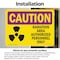 Signmission Radiation & Laser Sign, 7 in H x 10 in W, Vinyl Decal, Rectangle OS-2PACK-CR-D-710-L-10159 - alternate 3